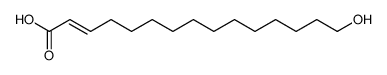 15-Hydroxy-pentadecen-(2)-saeure Structure