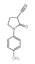 2-OXO-1-(P-TOLYL)PYRROLIDINE-3-CARBONITRILE Structure