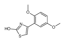 4-(2,5-DIMETHOXYPHENYL)-2(3H)-THIAZOLONE结构式