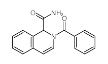 1-Isoquinolinecarboxamide,2-benzoyl-1,2-dihydro- structure