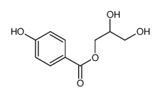 2,3-dihydroxypropyl 4-hydroxybenzoate Structure