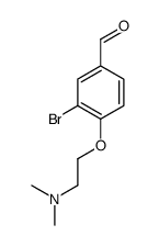 3-bromo-4-[2-(dimethylamino)ethoxy]benzaldehyde结构式