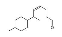 6-(4-methyl-3-cyclohexen-1-yl)hept-4-enal结构式