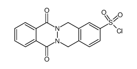 7,12-dioxo-5,14-dihydrophthalazino<2,3-b>phthalazine-2-sulfonyl chloride结构式