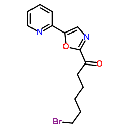 6-Bromo-1-[5-(2-pyridinyl)-1,3-oxazol-2-yl]-1-hexanone Structure