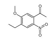 1-(4-ethyl-5-methoxy-2-nitrophenyl)ethanone Structure