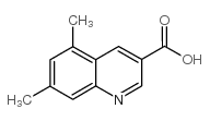 5,7-Dimethylquinoline-3-carboxylic acid Structure
