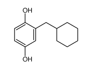 2-(cyclohexylmethyl)benzene-1,4-diol结构式