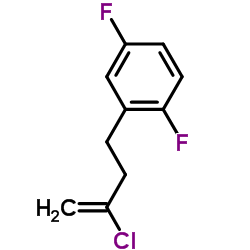 2-(3-Chloro-3-buten-1-yl)-1,4-difluorobenzene Structure