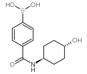 (4-(((1R,4R)-4-HYDROXYCYCLOHEXYL)CARBAMOYL)PHENYL)BORONIC ACID picture