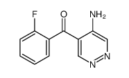 (5-aminopyridazin-4-yl)-(2-fluorophenyl)methanone结构式