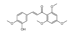 2-Propen-1-one, 3-(3-hydroxy-4-methoxyphenyl)-1-(2,4,6-trimethoxyphenyl)- Structure