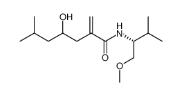 4-hydroxy-N-((R)-1-(methoxymethyl)-2-methylpropyl)-6-methyl-2-methyleneheptanamide结构式