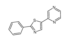 2-(2-phenylthiazol-5-yl)pyrazine Structure