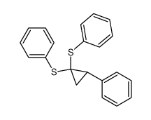 1,1-bis(phenylthio)-2-phenylcyclopropane结构式