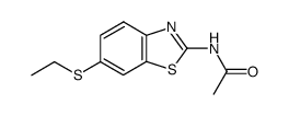 N-(6-ethylmercapto-benzothiazol-2-yl)-acetamide结构式