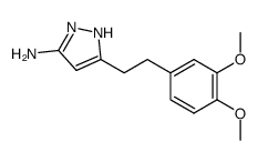 5-[2-(3,4-dimethoxyphenyl)ethyl]-1H-pyrazol-3-amine结构式