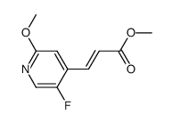 methyl 3-(5-fluoro-2-methoxy-pyridin-4-yl)prop-2-enoate结构式