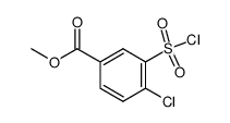4-氯-3-(氯磺酰基)苯甲酸甲酯结构式