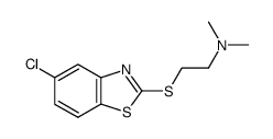 [2-(5-chloro-benzothiazol-2-ylsulfanyl)-ethyl]-dimethyl-amine结构式