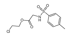 N-(toluene-4-sulfonyl)-glycine-(2-chloro-ethyl ester) Structure