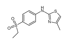 (4-ethanesulfonyl-phenyl)-(4-methyl-thiazol-2-yl)-amine Structure