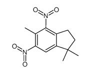 2,3-Dihydro-1,1,5-trimethyl-4,6-dinitro-1H-indene Structure