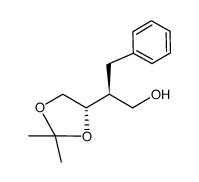 (2S)-2-[(4S)-2,2-dimethyl-1,3-dioxolan-4-yl]-3-phenyl-1-propanol结构式
