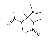 4-acetyl-3,4,5-trimethyl-heptane-2,6-dione Structure