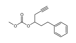 Carbonic acid methyl ester 1-phenethyl-but-3-ynyl ester结构式