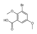 3-Bromo-2,5-dimethoxybenzoic acid结构式