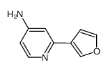 2-furan-3-ylpyridin-4-ylamine结构式