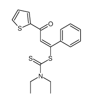 [(E)-3-oxo-1-phenyl-3-thiophen-2-ylprop-1-enyl] N,N-diethylcarbamodithioate Structure