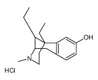 α-(+)-5,9-Diethyl-2'-hydroxy-2-methyl-6,7-benzomorphan hydrochloride结构式