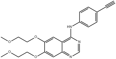 N-(4-ethynylphenyl)-6,7-bis(2-methoxyethoxy)quinazolin-4-amine Structure