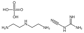 N'-(2-aminoethyl)ethane-1,2-diamine,2-cyanoguanidine,sulfuric acid结构式