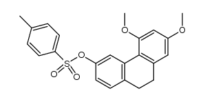 6-Hydroxy-2,4-dimethoxy-9,10-dihydro-phenanthren-tosylat结构式