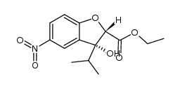 (2S,3R)-ethyl 3-hydroxy-3-isopropyl-5-nitro-2,3-dihydrobenzofuran-2-carboxylate Structure