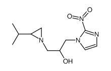 1-(2-nitroimidazol-1-yl)-3-(2-propan-2-ylaziridin-1-yl)propan-2-ol结构式