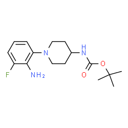 tert-Butyl 1-(2-amino-3-fluorophenyl)piperidin-4-ylcarbamate structure