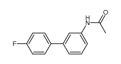 4-Fluoro-3'-acetamidobiphenyl Structure