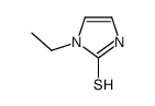 1-乙基-1H-咪唑-2-硫醇结构式