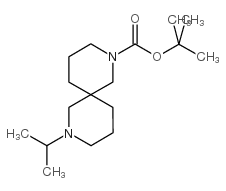 2,8-Diazaspiro[4.5]decane-8-carboxylic acid, 2-(1-methylethyl)-, 1,1-dimethylethyl ester Structure