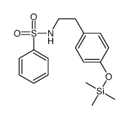 N-[2-(4-trimethylsilyloxyphenyl)ethyl]benzenesulfonamide结构式