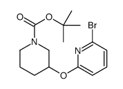 3-(6-Bromo-pyridin-2-yloxy)-piperidine-1-carboxylic acid tert-butyl ester Structure