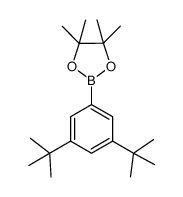 3,5-bis(tert-butyl)phenyl-pinacolatoboronate Structure