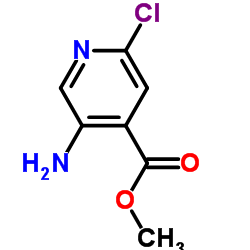5-氨基-2-氯异烟酸甲酯结构式