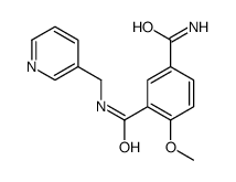 3-carbamyl-(3'-picolyl)-4-methoxy-1-benzamide结构式