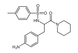 N-[3-(4-aminophenyl)-1-oxo-1-piperidin-1-ylpropan-2-yl]-4-methylbenzenesulfonamide结构式