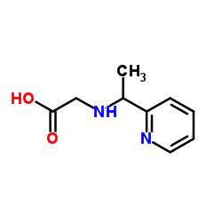 N-[1-(2-Pyridinyl)ethyl]glycine Structure